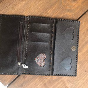 brown leather wallet